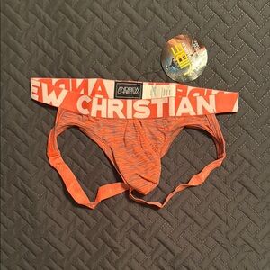 Andrew Christian Vibrant Orange Jock New M